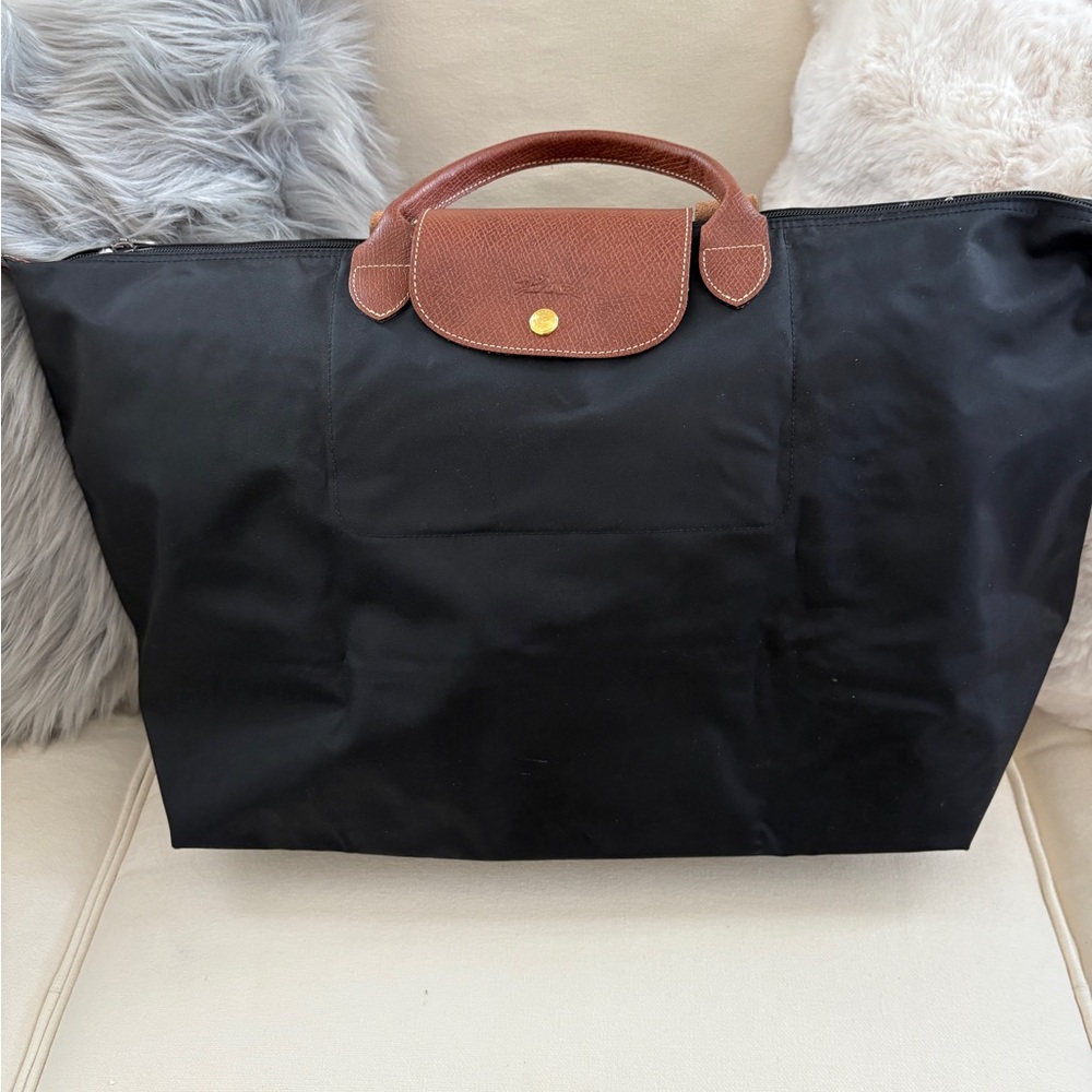 Longchamp Le Pliage Travel Tote Black